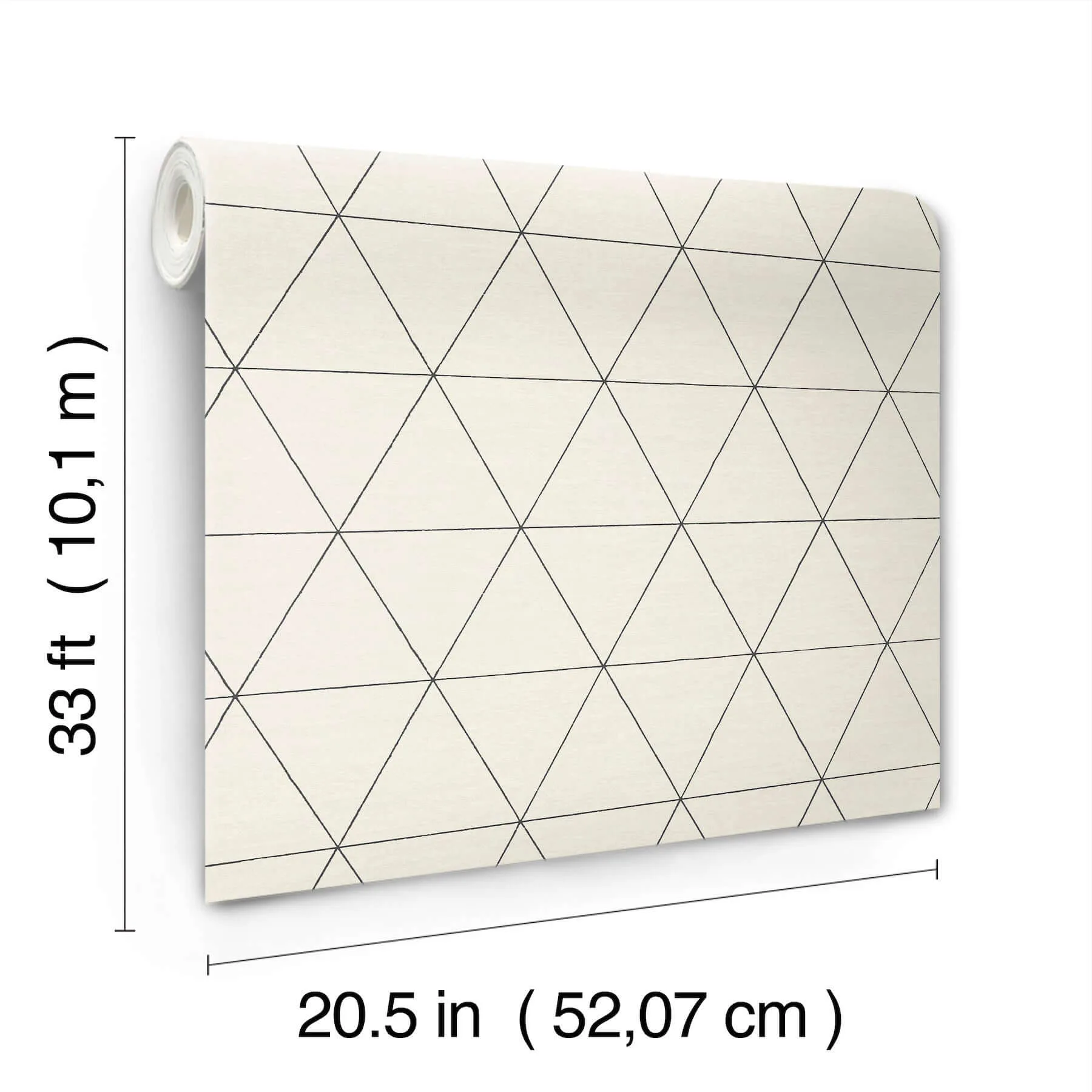 Magnolia Home Ridge wallpaper, color White & Black, SKU OM3615