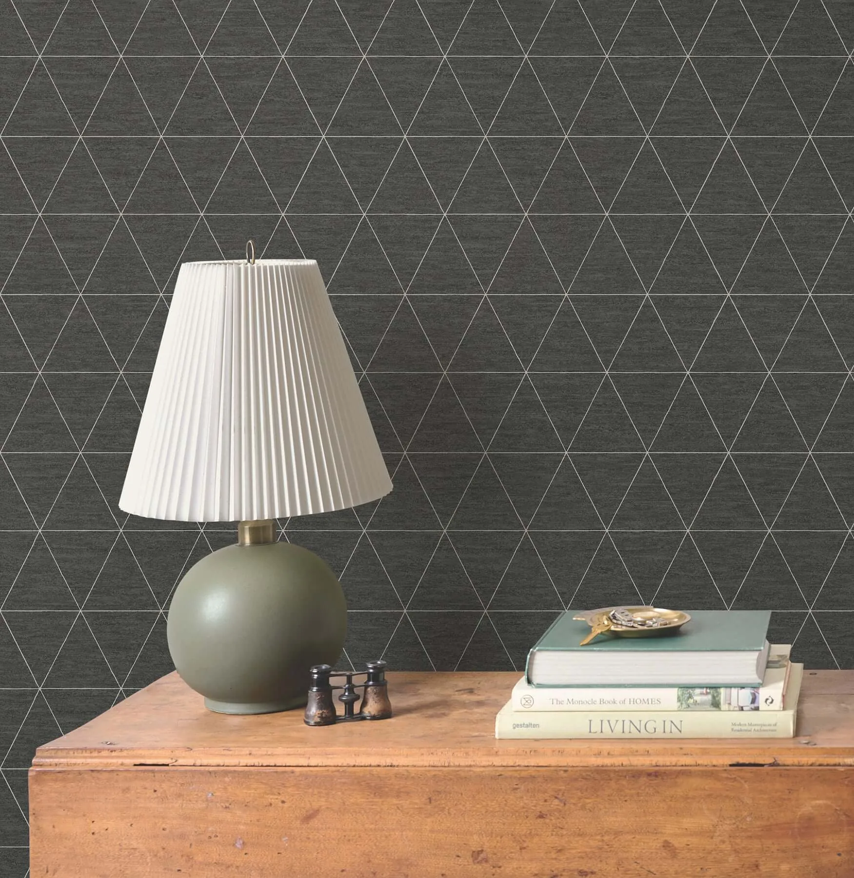 Magnolia Home Ridge wallpaper, color Midnight, SKU OM3613