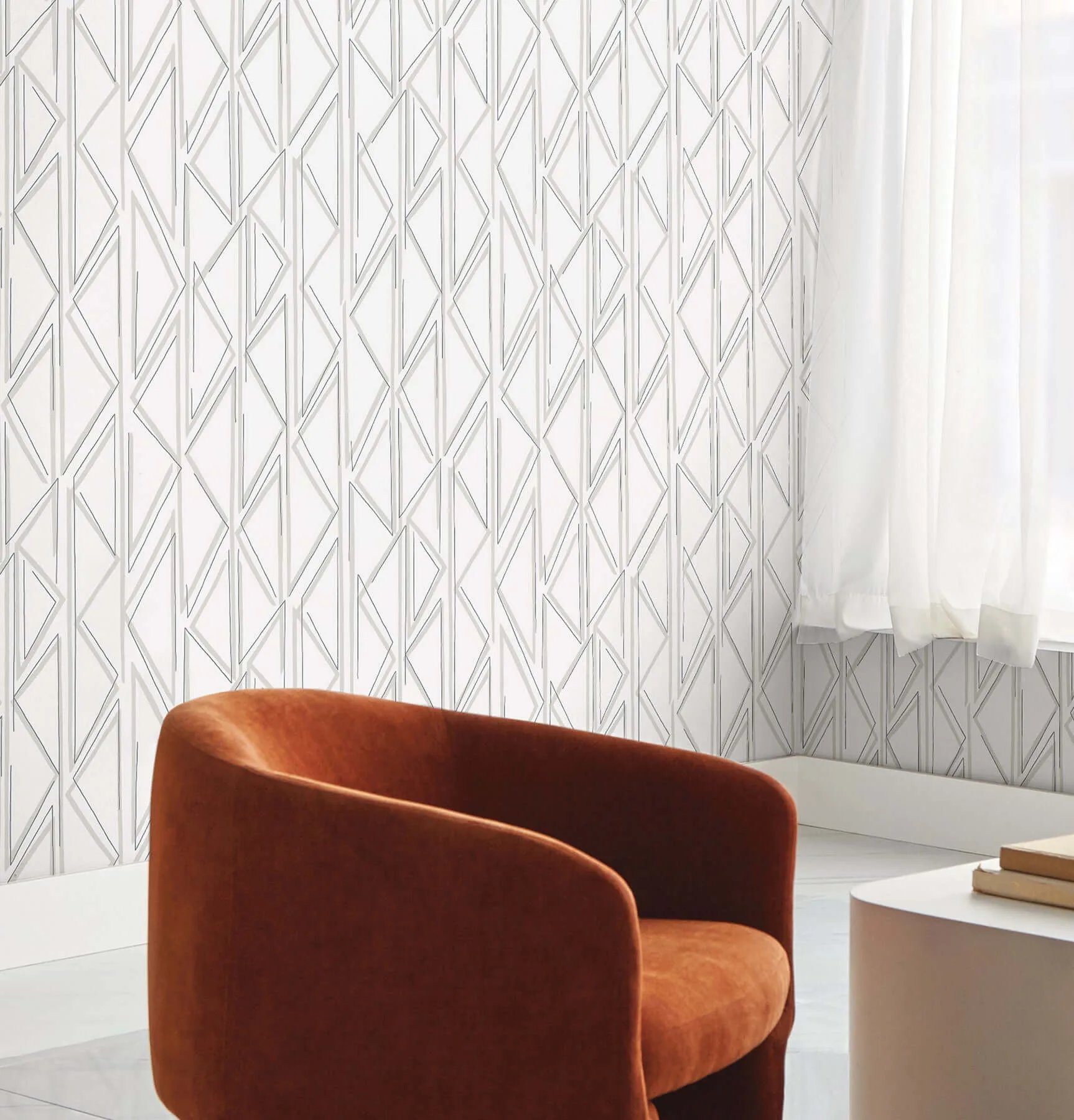 Magnolia Home Side By Side wallpaper, color Mineral, SKU MJ4852