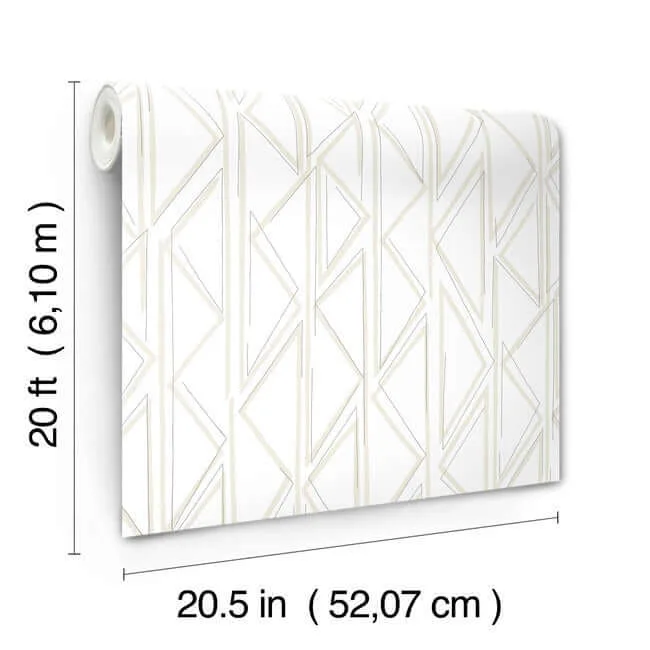 Magnolia Home Sideways Sketch wallpaper, color Beige, SKU PSW1498RL