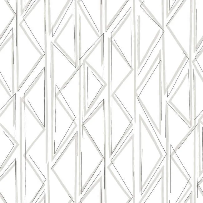 Magnolia Home Sideways Sketch wallpaper, color Grey, SKU PSW1500RL