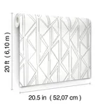 Magnolia Home Sideways Sketch wallpaper, color Grey, SKU PSW1500RL