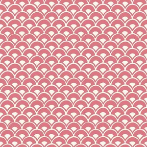 Magnolia Home Stacked Scallops wallpaper, color Pink, SKU MK1155