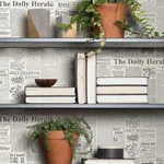 Magnolia Home The Daily - Black & White Wallpaper | Buy Online Magnolia Home The Daily wallpaper, color Black & White, SKU MH1508