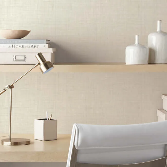 Magnolia Home Traverse wallpaper, color Cream, SKU OM3653