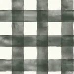 Magnolia Home Watercolor Check - Black & White Wallpaper | Buy Online Magnolia Home Watercolor Check wallpaper, color Black & White, SKU MH1516
