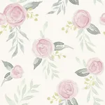 Magnolia Home Watercolor Roses - Pink Wallpaper | Buy Online Magnolia Home Watercolor Roses wallpaper, color Pink, SKU MK1125
