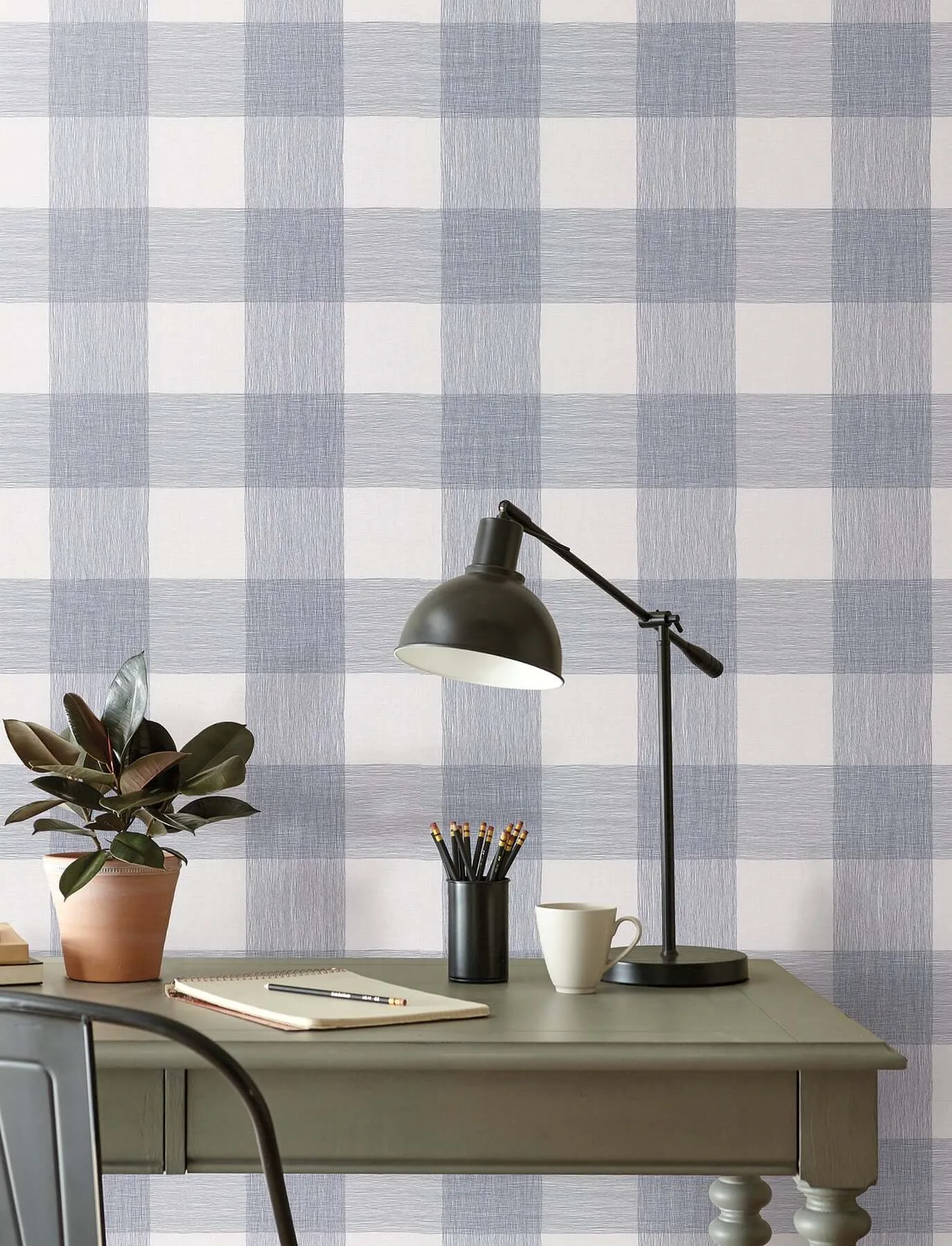 Magnolia Home Weft And Weave wallpaper, color Indigo, SKU MJ4838