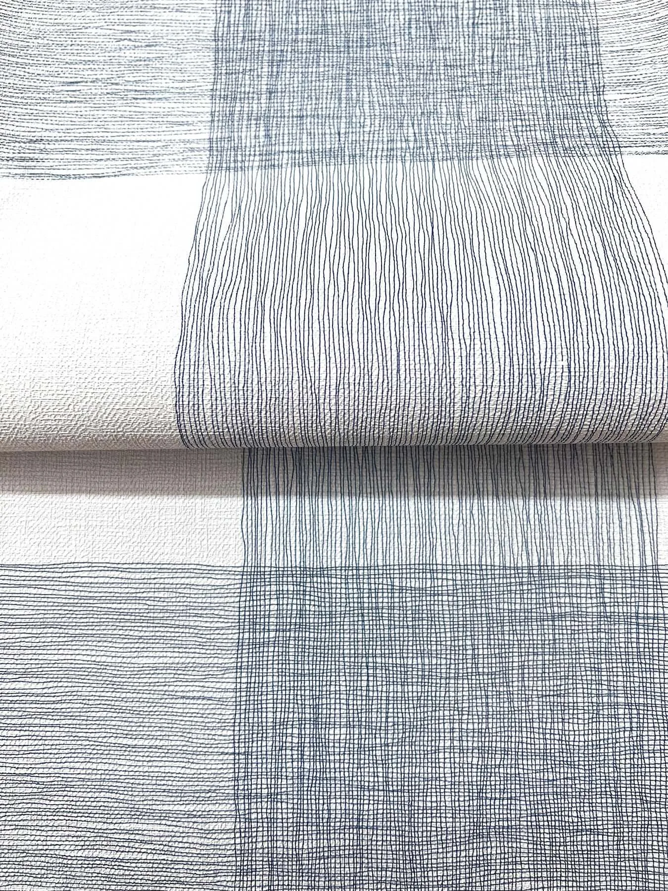 Magnolia Home Weft And Weave - Indigo Wallpaper | Buy Online Magnolia Home Weft And Weave wallpaper, color Indigo, SKU MJ4838