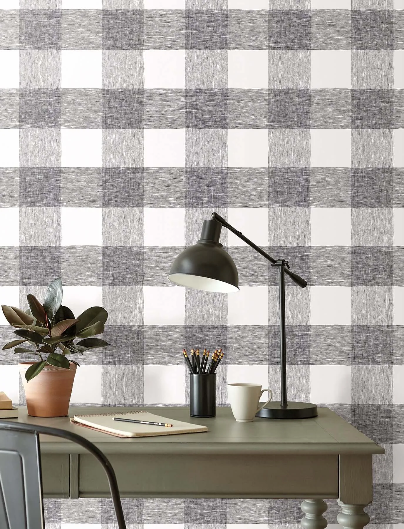 Magnolia Home Weft And Weave wallpaper, color Charcoal, SKU MJ4841