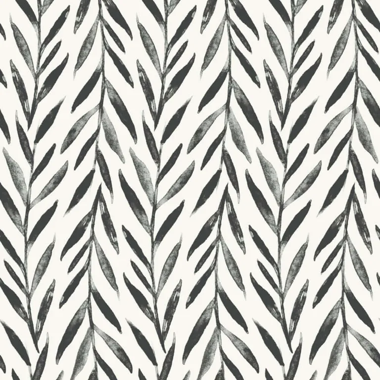 Magnolia Home Willow wallpaper, color Black, SKU MK1136