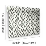Magnolia Home Willow - Black Wallpaper | Buy Online Magnolia Home Willow wallpaper, color Black, SKU MK1136