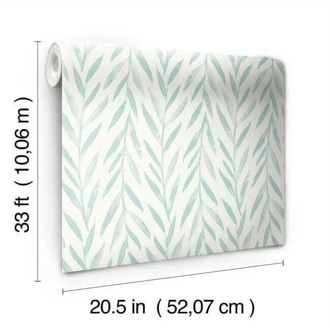Magnolia Home Willow wallpaper, color Blue, SKU MK1138