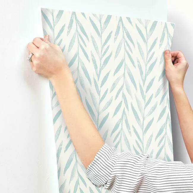 Magnolia Home Willow wallpaper, color Blue, SKU MK1138
