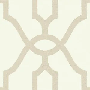 Magnolia Home Woven Trellis wallpaper, color Beige, SKU ME1554