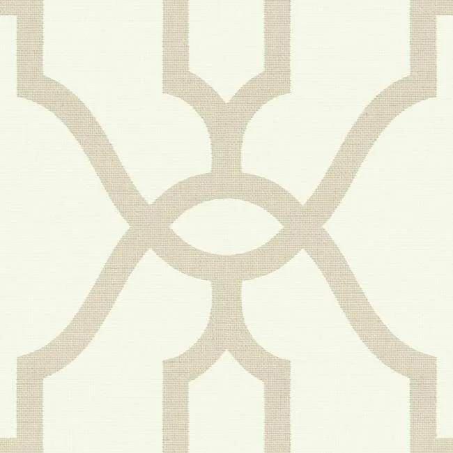 Magnolia Home Woven Trellis wallpaper, color Beige, SKU ME1554