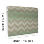 Missoni Ande wallpaper, color Green, SKU MI10513