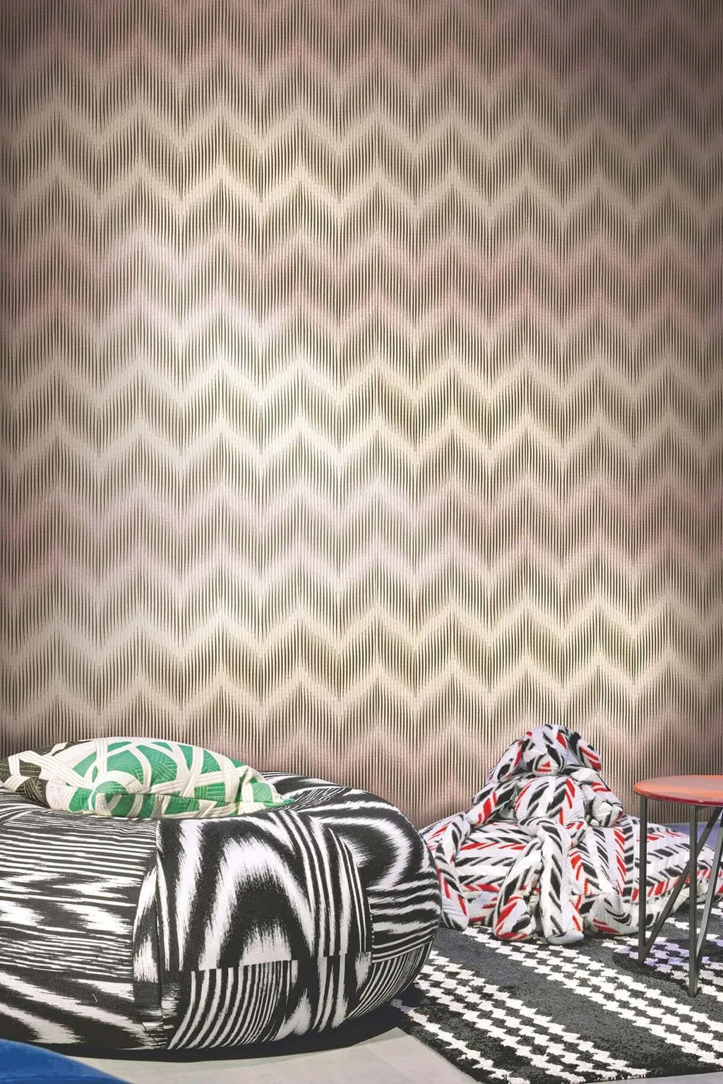 Missoni Ande wallpaper, color Pink, SKU MI10514