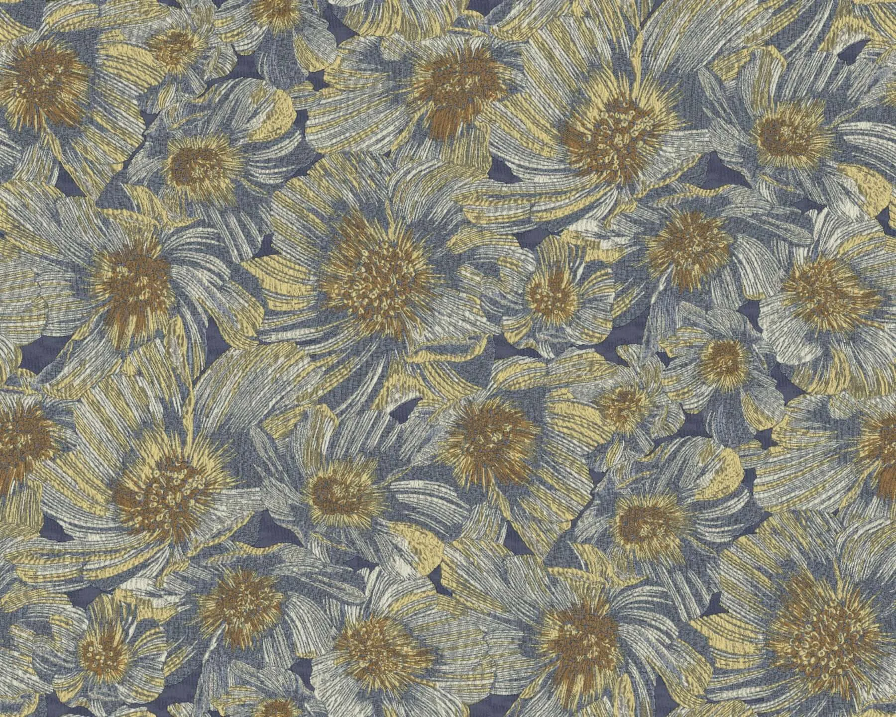 Missoni Anemoni wallpaper, color Blue, SKU MI10501