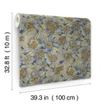 Missoni Anemoni - Blue Wallpaper | Buy Online Missoni Anemoni wallpaper, color Blue, SKU MI10501