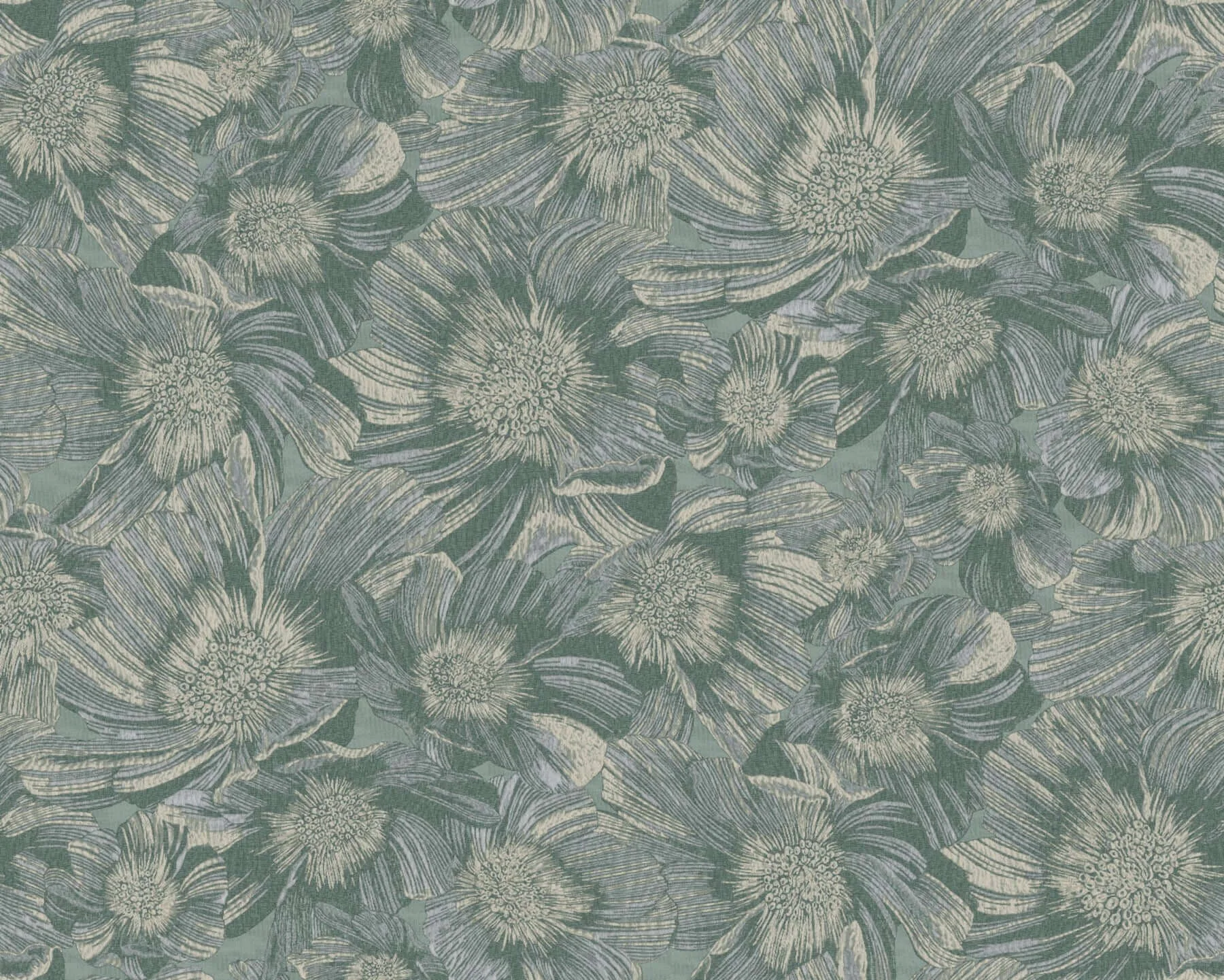 Missoni Anemoni wallpaper, color Teal, SKU MI10504