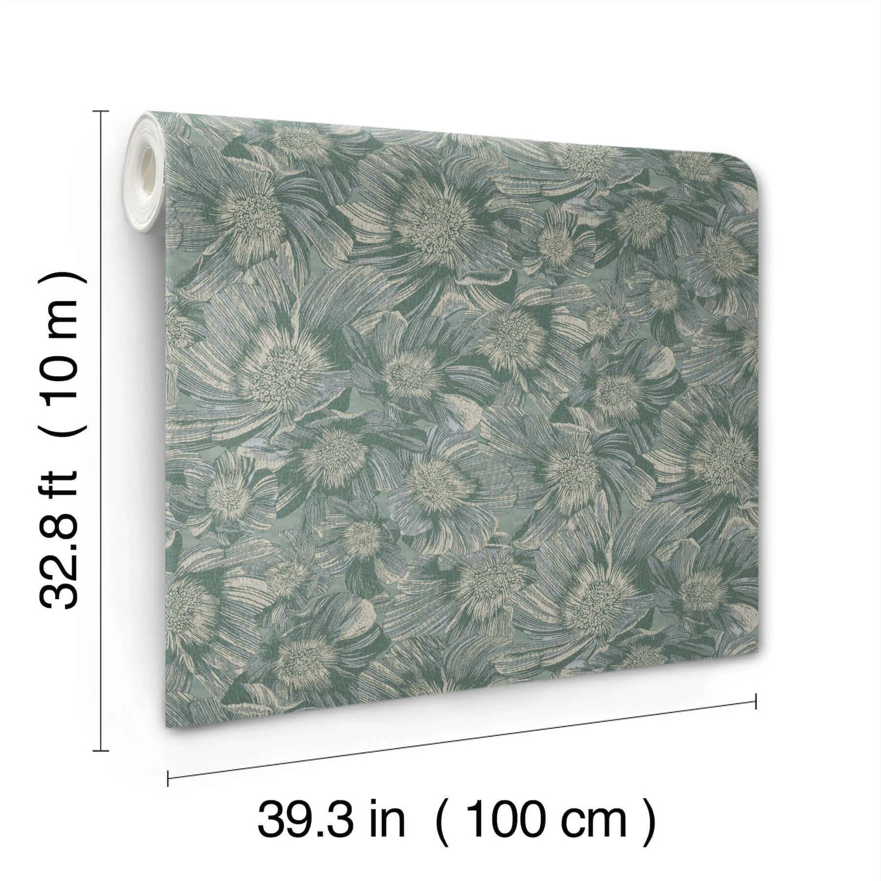 Missoni Anemoni - Teal Wallpaper | Buy Online Missoni Anemoni wallpaper, color Teal, SKU MI10504
