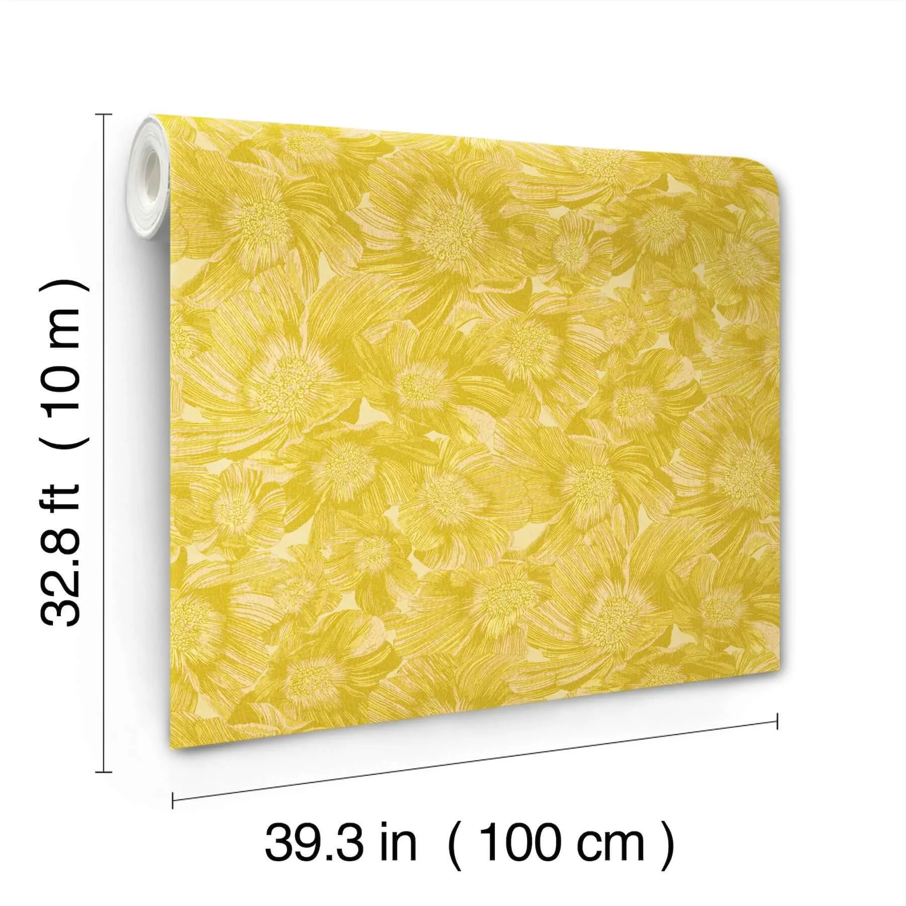 Missoni Anemoni - Yellow Wallpaper | Buy Online Missoni Anemoni wallpaper, color Yellow, SKU MI10500
