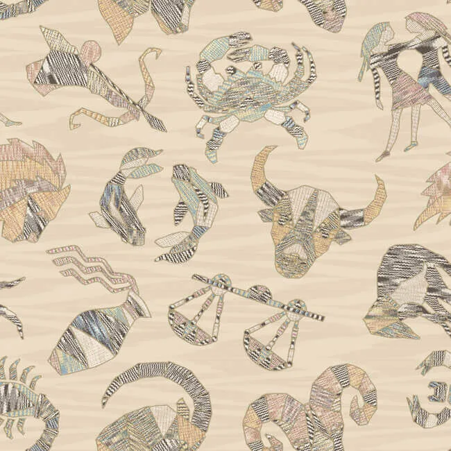 Missoni Constellations wallpaper, color Cream, SKU MI10351