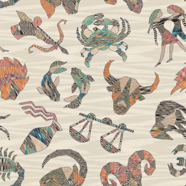 Missoni Constellations wallpaper, color Grey, SKU MI10352