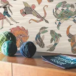 Missoni Constellations - Grey Wallpaper | Buy Online Missoni Constellations wallpaper, color Grey, SKU MI10352