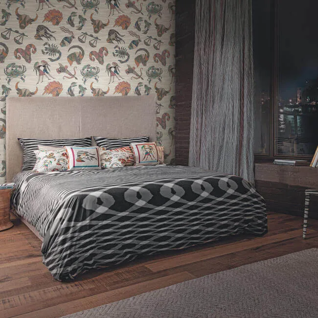 Missoni Constellations - Grey Wallpaper | Buy Online Missoni Constellations wallpaper, color Grey, SKU MI10352