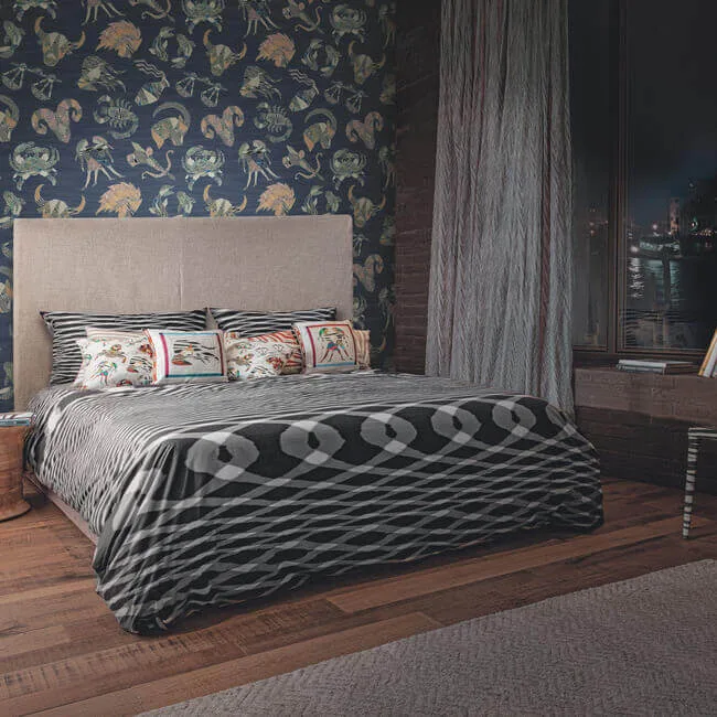 Missoni Constellations - Blue Wallpaper | Buy Online Missoni Constellations wallpaper, color Blue, SKU MI10353
