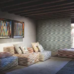 Missoni Flamed Zigzag - Blue & Cream Wallpaper | Buy Online Missoni Flamed Zigzag wallpaper, color Blue & Cream, SKU MI10340