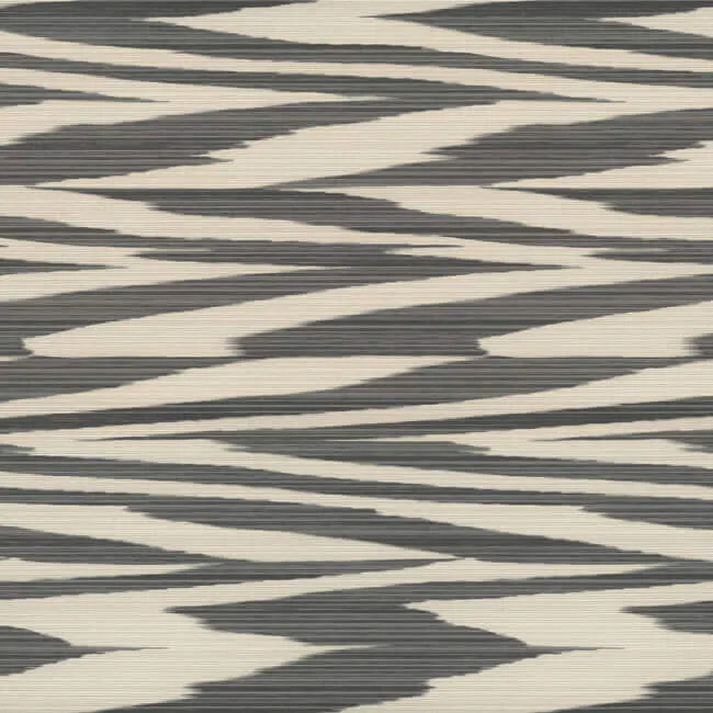 Missoni Flamed Zigzag wallpaper, color Black & Cream, SKU MI10341