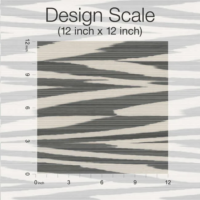 Missoni Flamed Zigzag wallpaper, color Black & Cream, SKU MI10341
