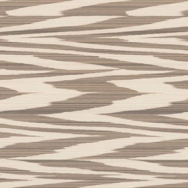 Missoni Flamed Zigzag wallpaper, color Brown & Cream, SKU MI10342