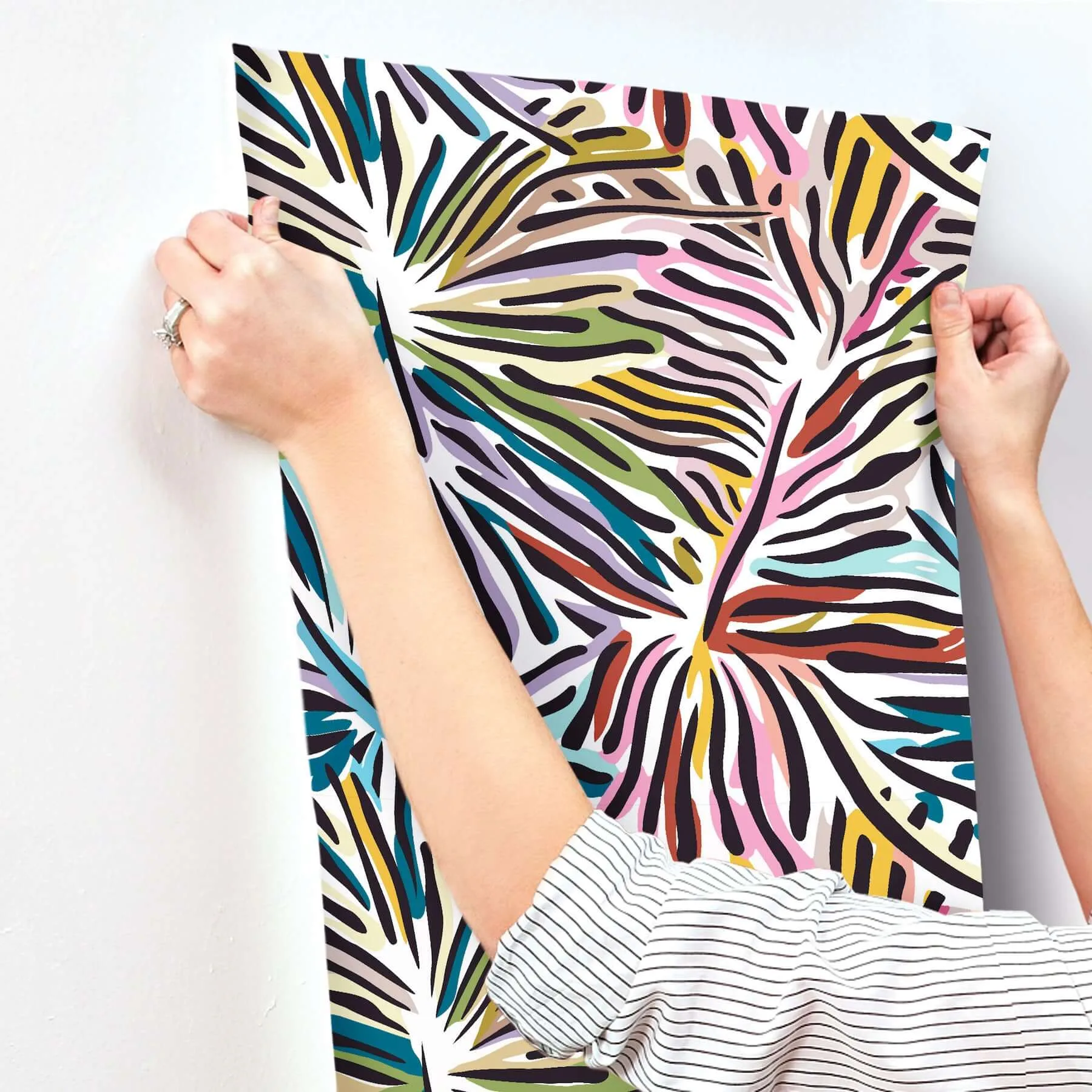 Missoni Flora wallpaper, color Multicolor, SKU MI10575