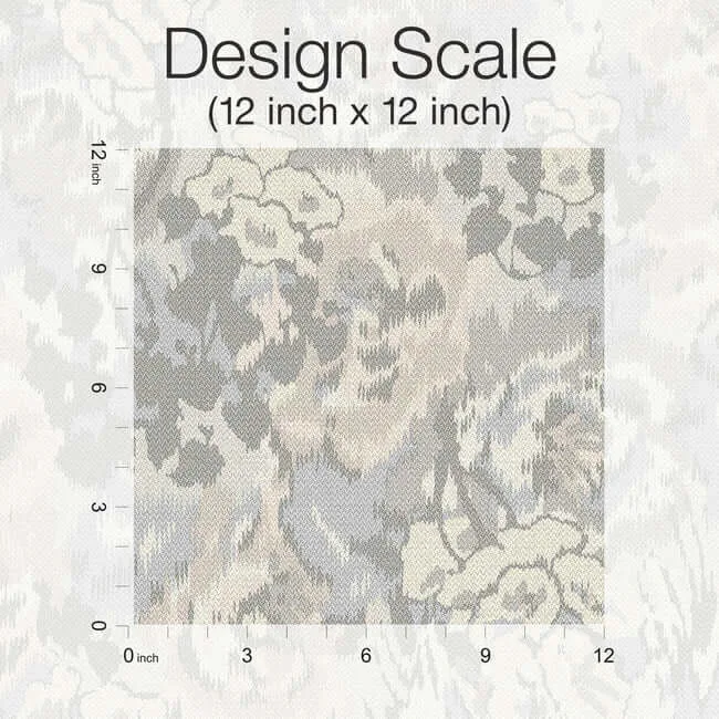 Missoni Flower Pot wallpaper, color Grey, SKU MI10303