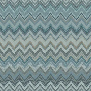 Missoni Happy Zigzag wallpaper, color Blue, SKU MI10335