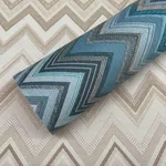 Missoni Happy Zigzag - Blue Wallpaper | Buy Online Missoni Happy Zigzag wallpaper, color Blue, SKU MI10335