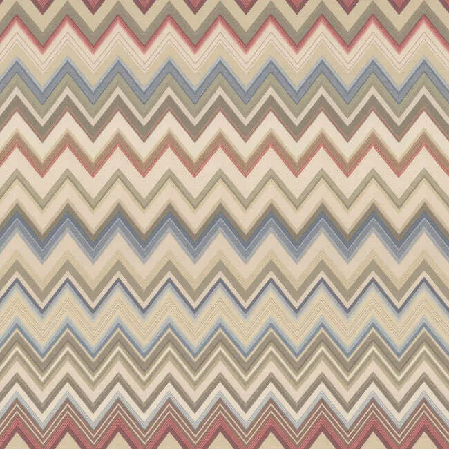 Missoni Happy Zigzag wallpaper, color Orange, SKU MI10330