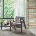 Missoni Happy Zigzag wallpaper, color Orange, SKU MI10330