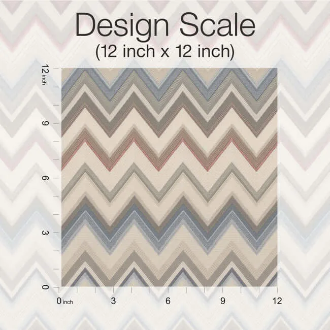 Missoni Happy Zigzag wallpaper, color Orange, SKU MI10330