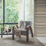 Missoni Happy Zigzag - Green & Brown Wallpaper | Buy Online Missoni Happy Zigzag wallpaper, color Green & Brown, SKU MI10332