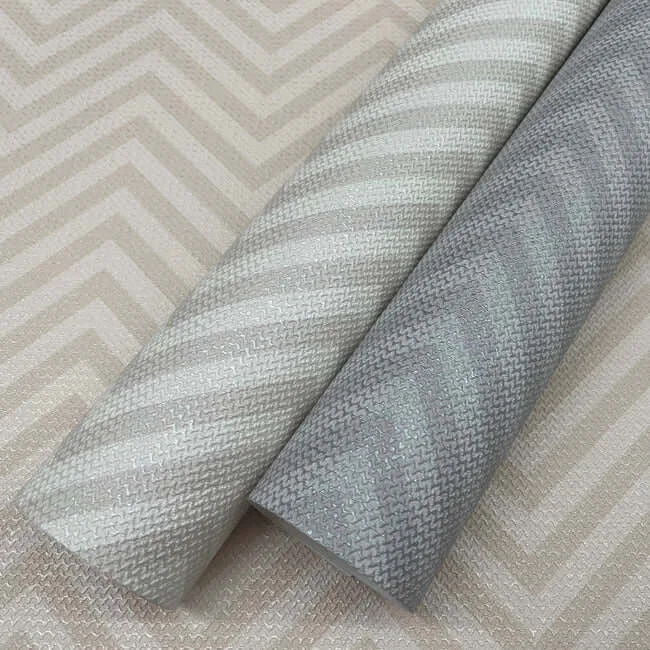 Missoni Macro Chevron wallpaper, color Grey, SKU MI10381