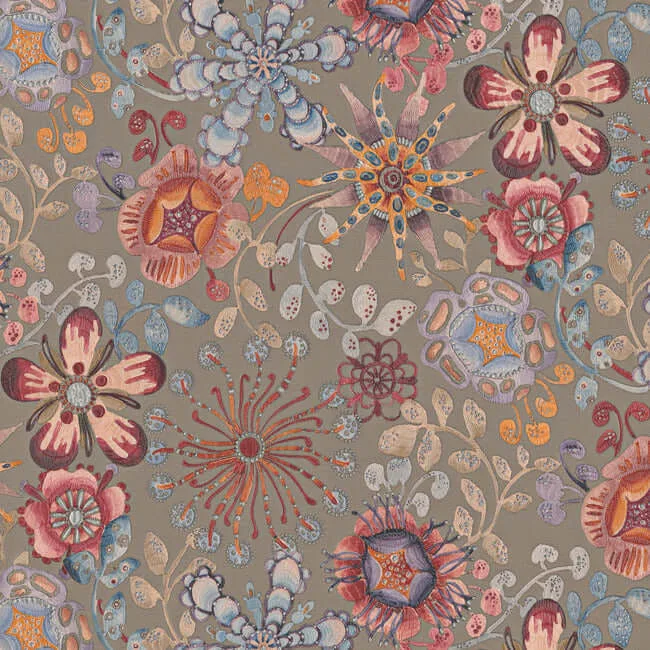 Missoni Magic Garden wallpaper, color Black, SKU MI10310