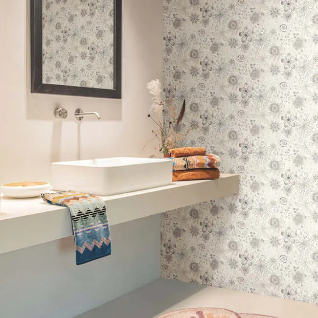 Missoni Magic Garden - Grey Wallpaper | Buy Online Missoni Magic Garden wallpaper, color Grey, SKU MI10311