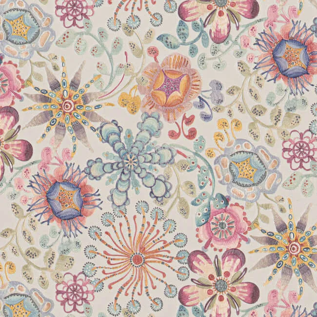 Missoni Magic Garden wallpaper, color Pink, SKU MI10312