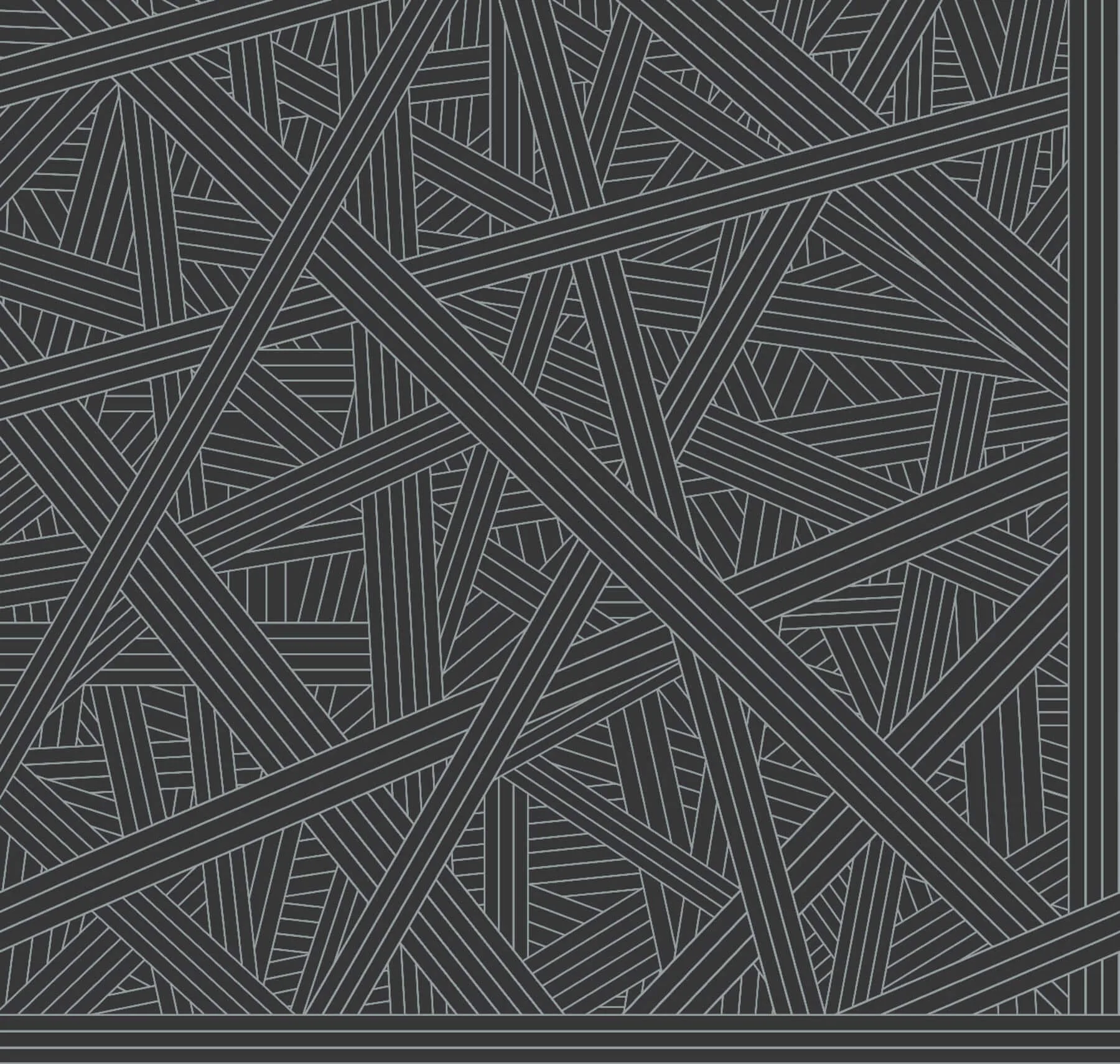Missoni Nastri wallpaper, color Black, SKU MI10564