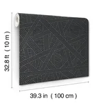 Missoni Nastri - Black Wallpaper | Buy Online Missoni Nastri wallpaper, color Black, SKU MI10564